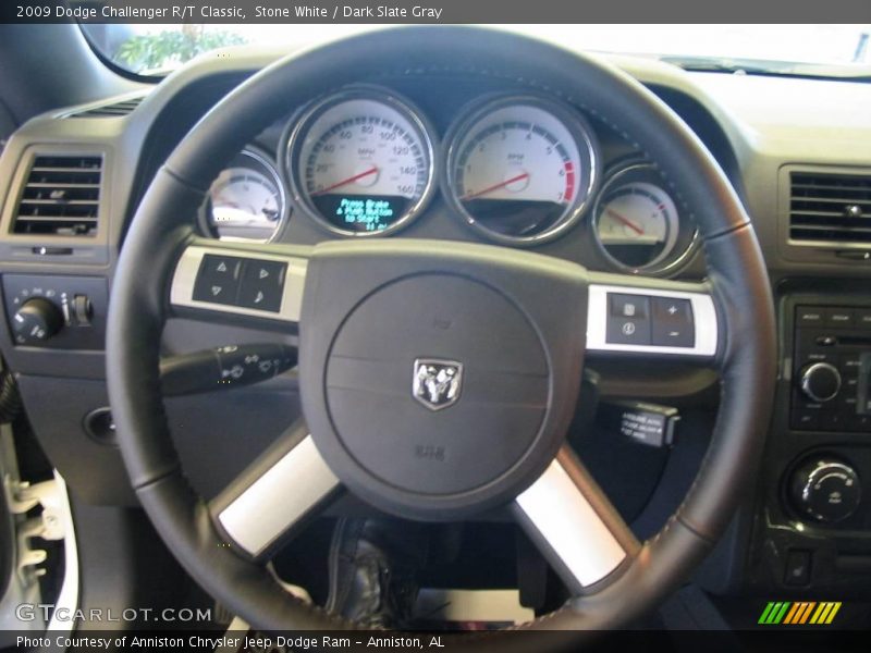 Stone White / Dark Slate Gray 2009 Dodge Challenger R/T Classic