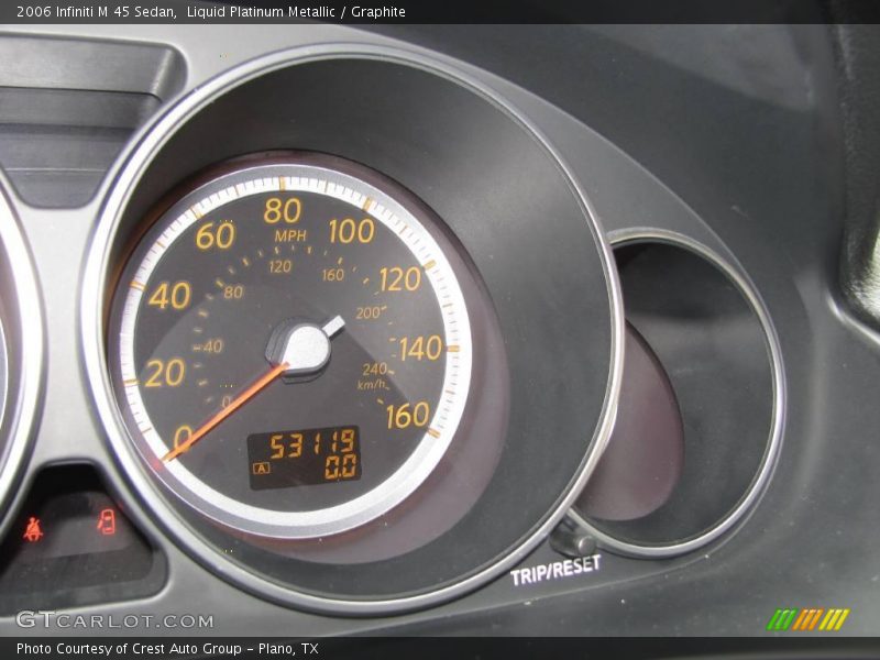 Liquid Platinum Metallic / Graphite 2006 Infiniti M 45 Sedan