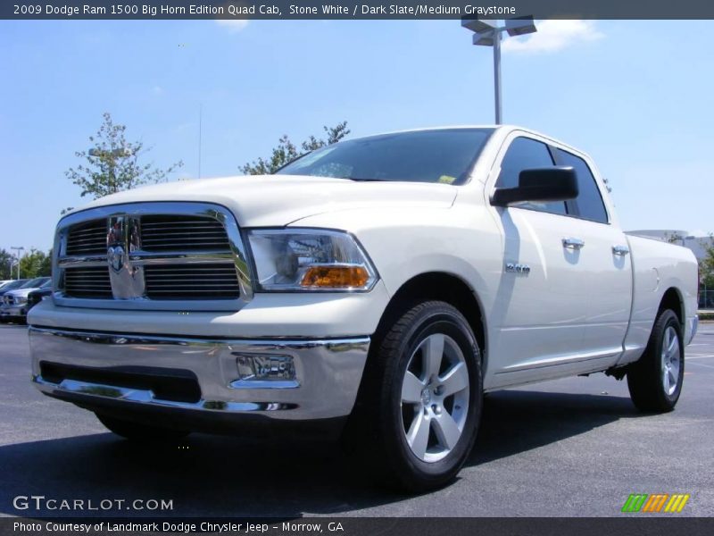Stone White / Dark Slate/Medium Graystone 2009 Dodge Ram 1500 Big Horn Edition Quad Cab