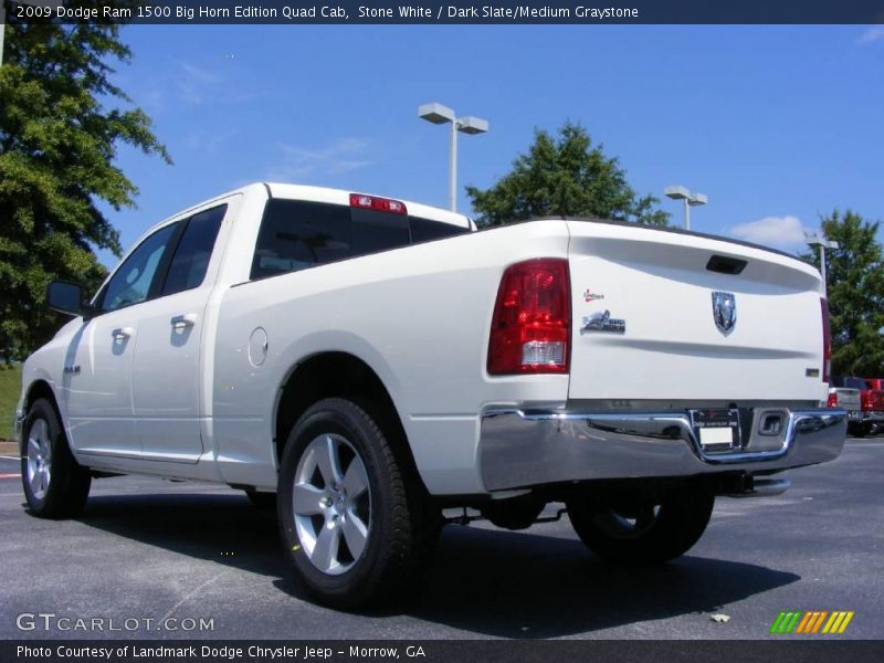 Stone White / Dark Slate/Medium Graystone 2009 Dodge Ram 1500 Big Horn Edition Quad Cab