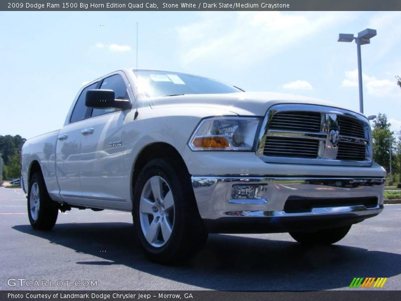 Stone White / Dark Slate/Medium Graystone 2009 Dodge Ram 1500 Big Horn Edition Quad Cab