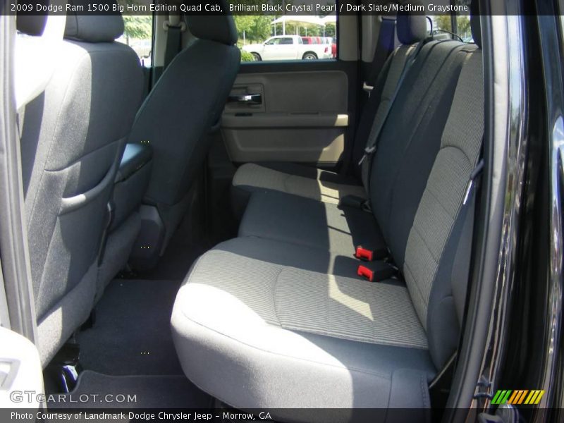 Brilliant Black Crystal Pearl / Dark Slate/Medium Graystone 2009 Dodge Ram 1500 Big Horn Edition Quad Cab