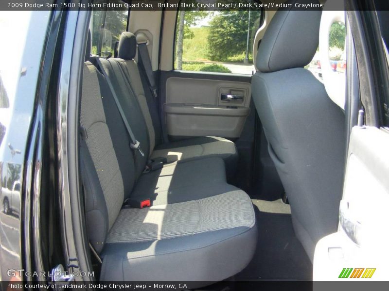 Brilliant Black Crystal Pearl / Dark Slate/Medium Graystone 2009 Dodge Ram 1500 Big Horn Edition Quad Cab