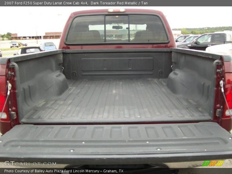 Dark Toreador Red Metallic / Tan 2007 Ford F250 Super Duty Lariat Crew Cab 4x4