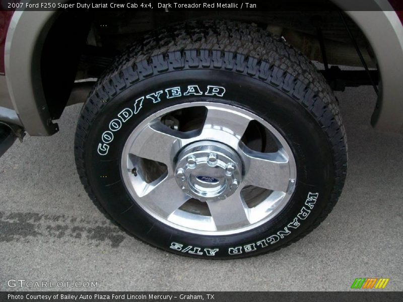 Dark Toreador Red Metallic / Tan 2007 Ford F250 Super Duty Lariat Crew Cab 4x4