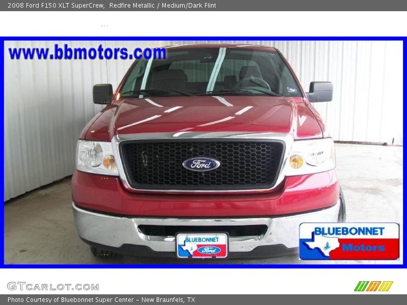 Redfire Metallic / Medium/Dark Flint 2008 Ford F150 XLT SuperCrew