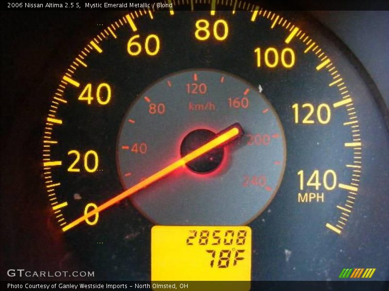 Mystic Emerald Metallic / Blond 2006 Nissan Altima 2.5 S