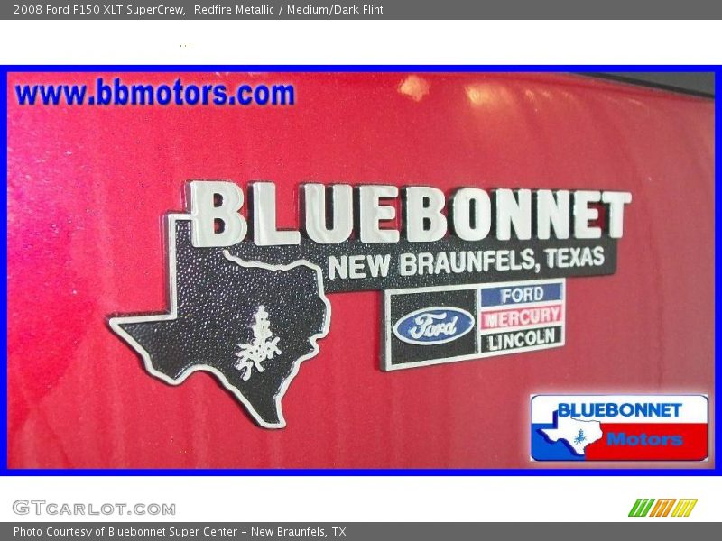 Redfire Metallic / Medium/Dark Flint 2008 Ford F150 XLT SuperCrew