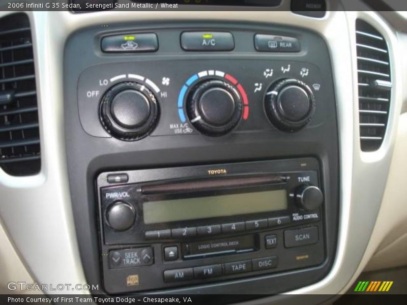 Serengeti Sand Metallic / Wheat 2006 Infiniti G 35 Sedan