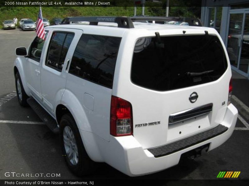 Avalanche White / Desert 2006 Nissan Pathfinder LE 4x4