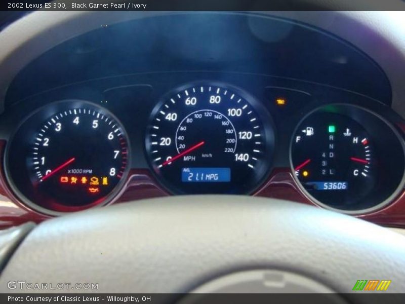 Black Garnet Pearl / Ivory 2002 Lexus ES 300