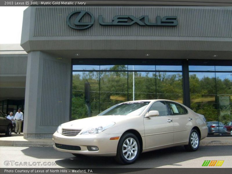 Mystic Gold Metallic / Ivory 2003 Lexus ES 300