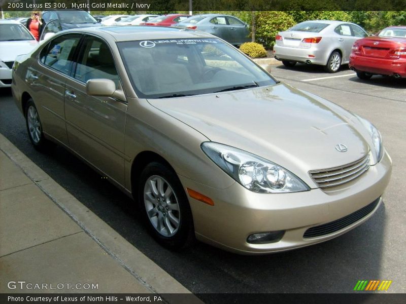 Mystic Gold Metallic / Ivory 2003 Lexus ES 300
