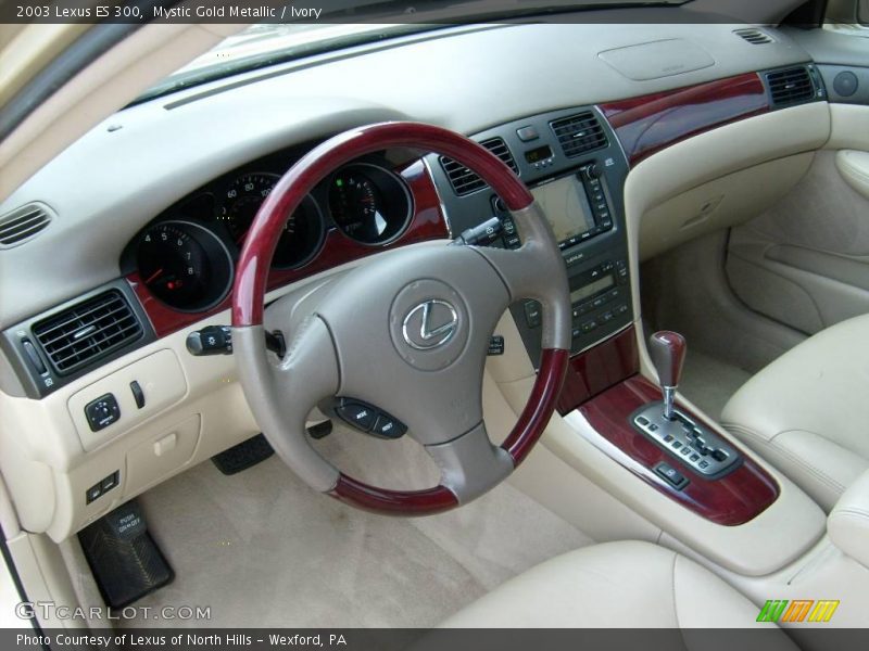Mystic Gold Metallic / Ivory 2003 Lexus ES 300