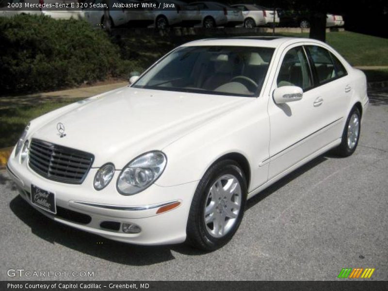 Alabaster White / Java 2003 Mercedes-Benz E 320 Sedan