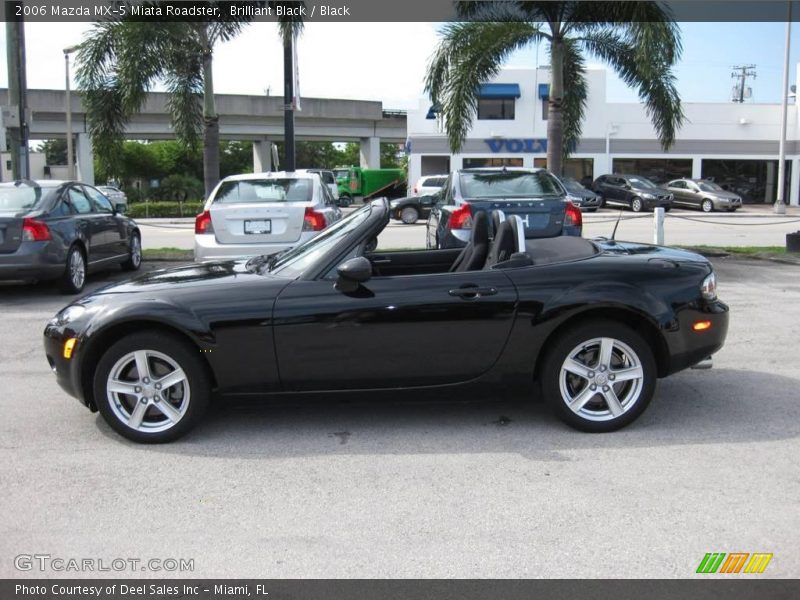 Brilliant Black / Black 2006 Mazda MX-5 Miata Roadster