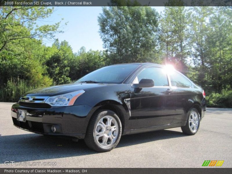 Black / Charcoal Black 2008 Ford Focus SES Coupe