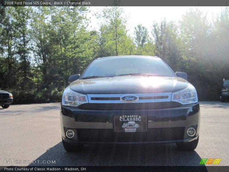 Black / Charcoal Black 2008 Ford Focus SES Coupe