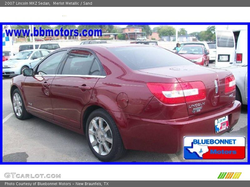 Merlot Metallic / Sand 2007 Lincoln MKZ Sedan