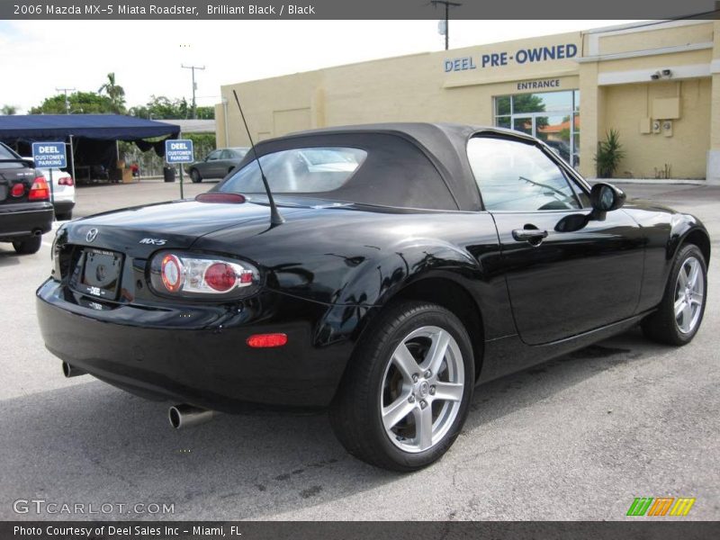 Brilliant Black / Black 2006 Mazda MX-5 Miata Roadster