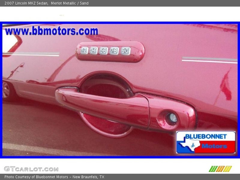 Merlot Metallic / Sand 2007 Lincoln MKZ Sedan