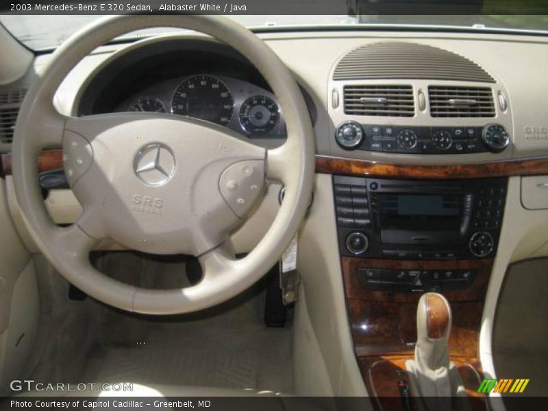 Alabaster White / Java 2003 Mercedes-Benz E 320 Sedan