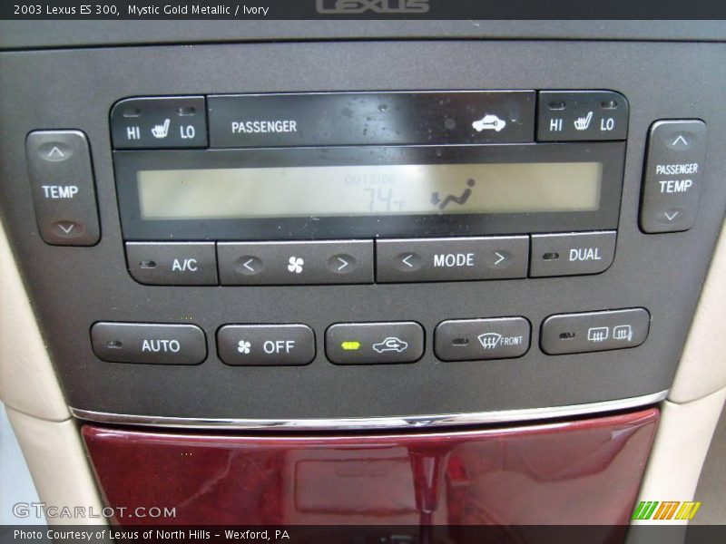 Mystic Gold Metallic / Ivory 2003 Lexus ES 300