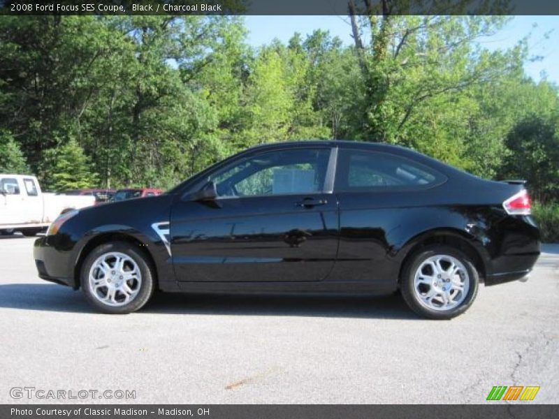 Black / Charcoal Black 2008 Ford Focus SES Coupe
