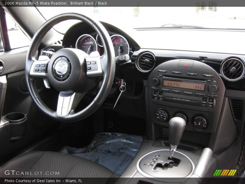 Brilliant Black / Black 2006 Mazda MX-5 Miata Roadster