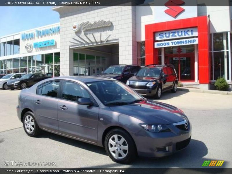 Galaxy Gray Mica / Black 2007 Mazda MAZDA3 i Sedan