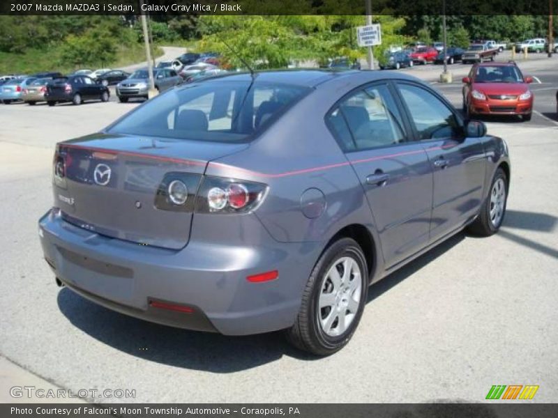 Galaxy Gray Mica / Black 2007 Mazda MAZDA3 i Sedan