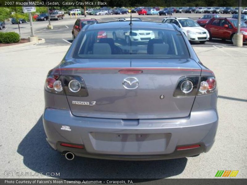 Galaxy Gray Mica / Black 2007 Mazda MAZDA3 i Sedan