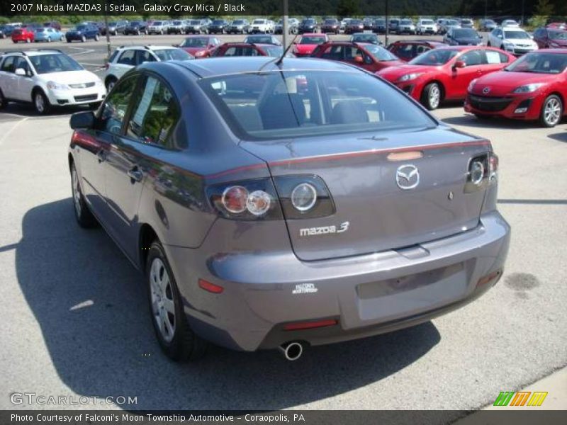 Galaxy Gray Mica / Black 2007 Mazda MAZDA3 i Sedan