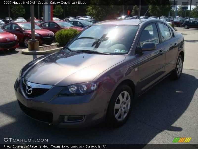 Galaxy Gray Mica / Black 2007 Mazda MAZDA3 i Sedan
