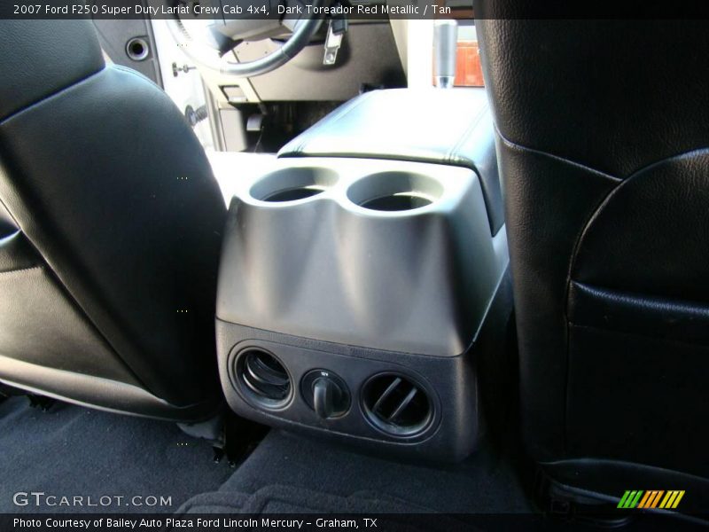 Dark Toreador Red Metallic / Tan 2007 Ford F250 Super Duty Lariat Crew Cab 4x4