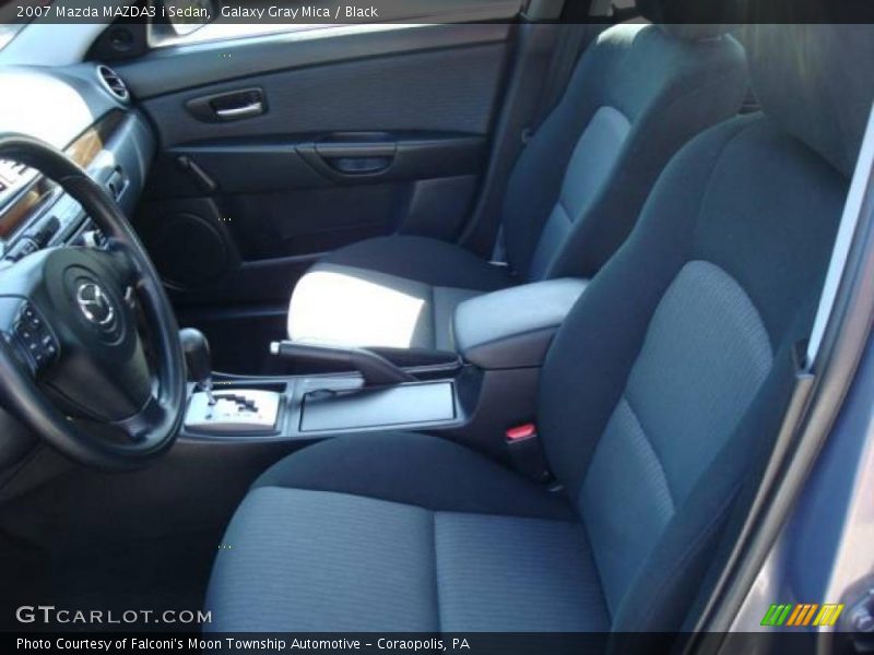 Galaxy Gray Mica / Black 2007 Mazda MAZDA3 i Sedan