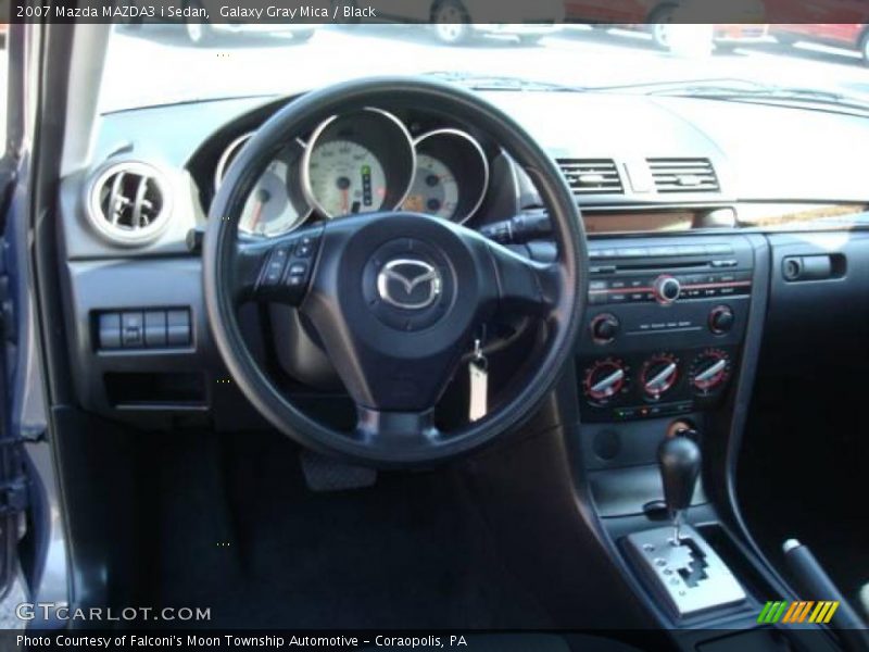 Galaxy Gray Mica / Black 2007 Mazda MAZDA3 i Sedan