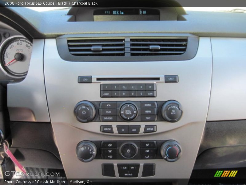 Black / Charcoal Black 2008 Ford Focus SES Coupe