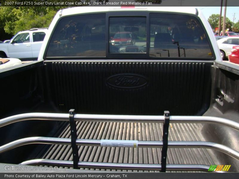 Dark Toreador Red Metallic / Tan 2007 Ford F250 Super Duty Lariat Crew Cab 4x4