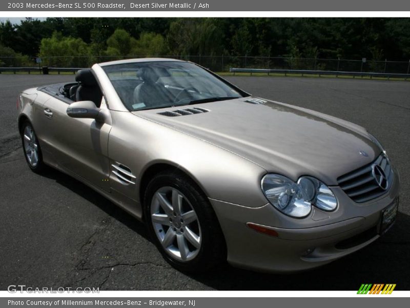 Desert Silver Metallic / Ash 2003 Mercedes-Benz SL 500 Roadster