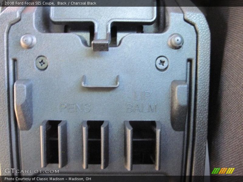 Black / Charcoal Black 2008 Ford Focus SES Coupe