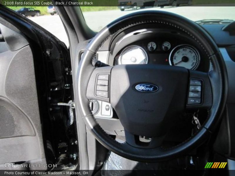 Black / Charcoal Black 2008 Ford Focus SES Coupe