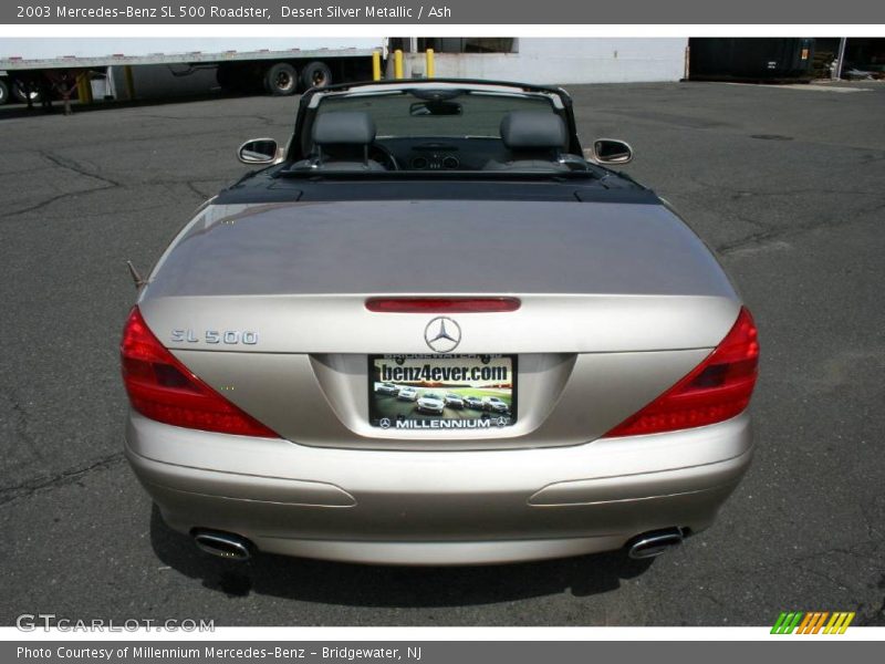 Desert Silver Metallic / Ash 2003 Mercedes-Benz SL 500 Roadster