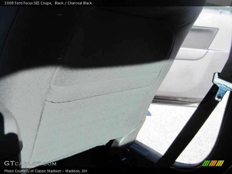 Black / Charcoal Black 2008 Ford Focus SES Coupe
