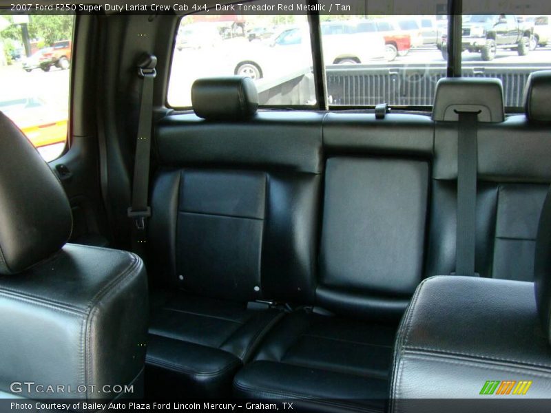 Dark Toreador Red Metallic / Tan 2007 Ford F250 Super Duty Lariat Crew Cab 4x4
