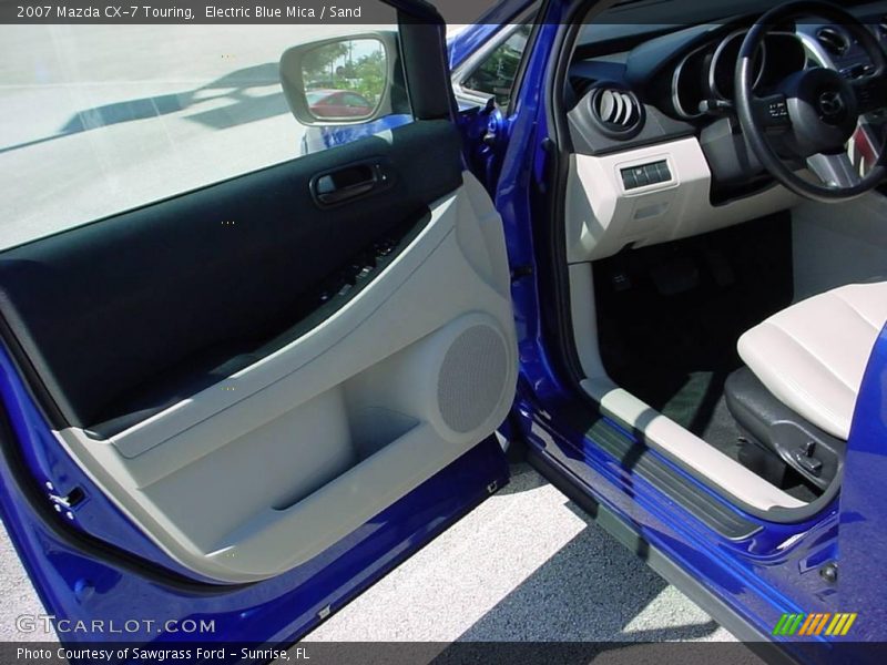 Electric Blue Mica / Sand 2007 Mazda CX-7 Touring