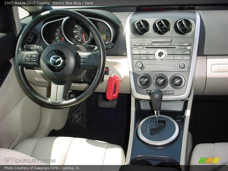 Electric Blue Mica / Sand 2007 Mazda CX-7 Touring