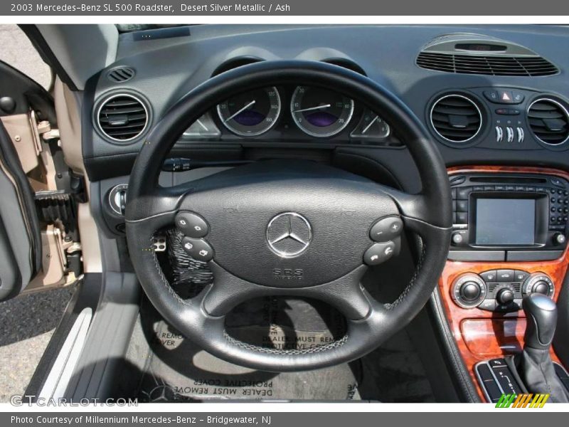 Desert Silver Metallic / Ash 2003 Mercedes-Benz SL 500 Roadster