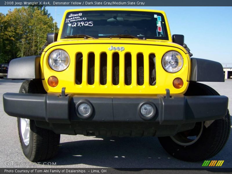 Detonator Yellow / Dark Slate Gray/Medium Slate Gray 2008 Jeep Wrangler X 4x4