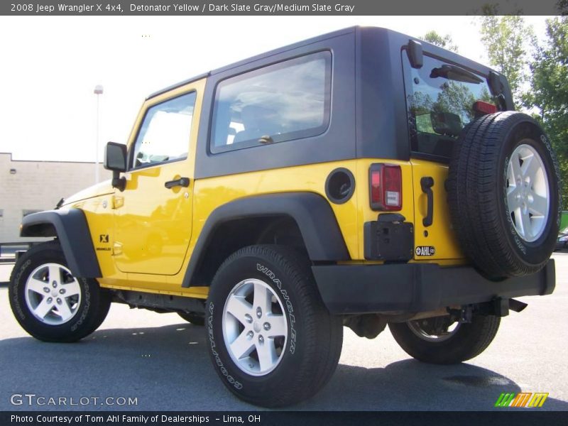 Detonator Yellow / Dark Slate Gray/Medium Slate Gray 2008 Jeep Wrangler X 4x4